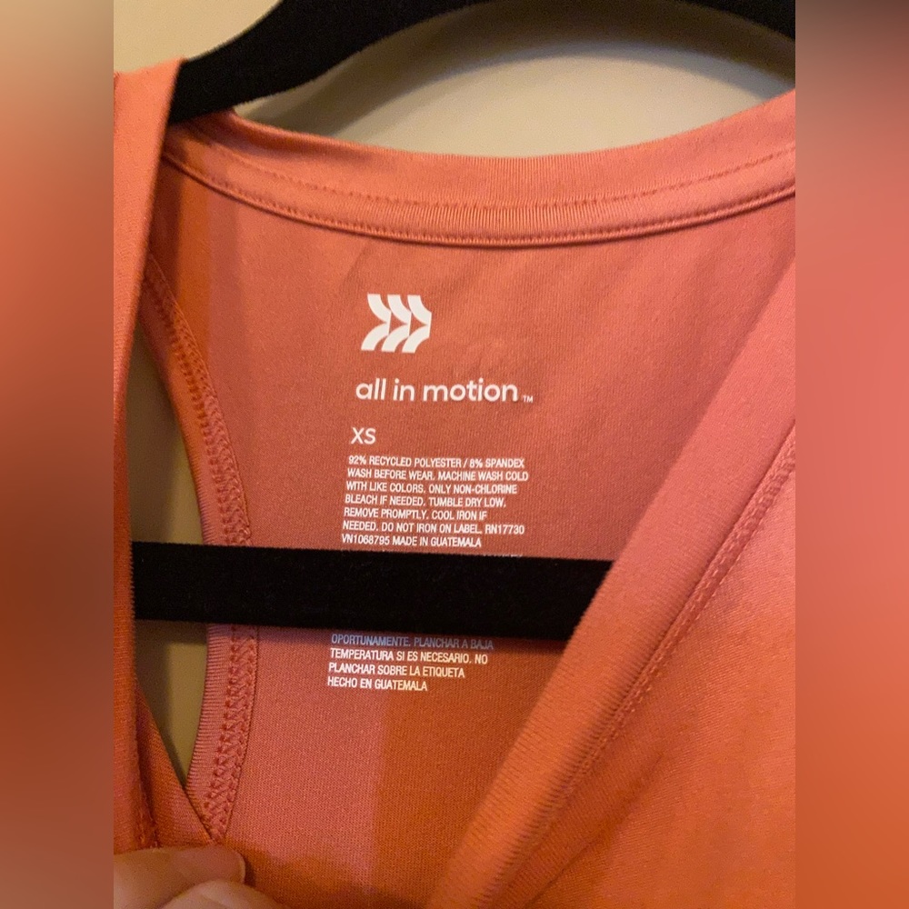 Pink Athletic Tank Top - Picture 2 of 3